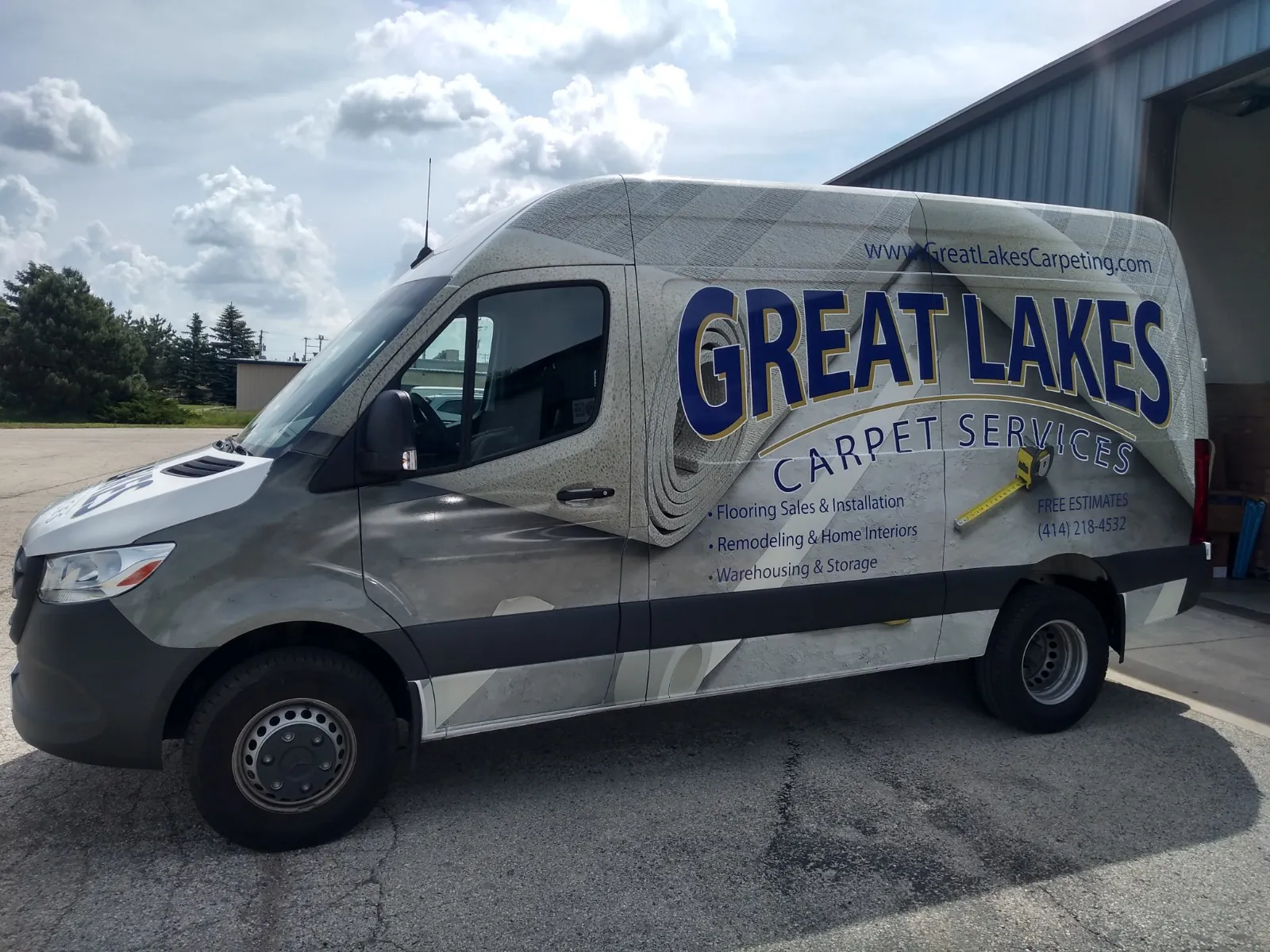 Vehicle Graphics — Full van wrap for Great Lakes Carpet Services