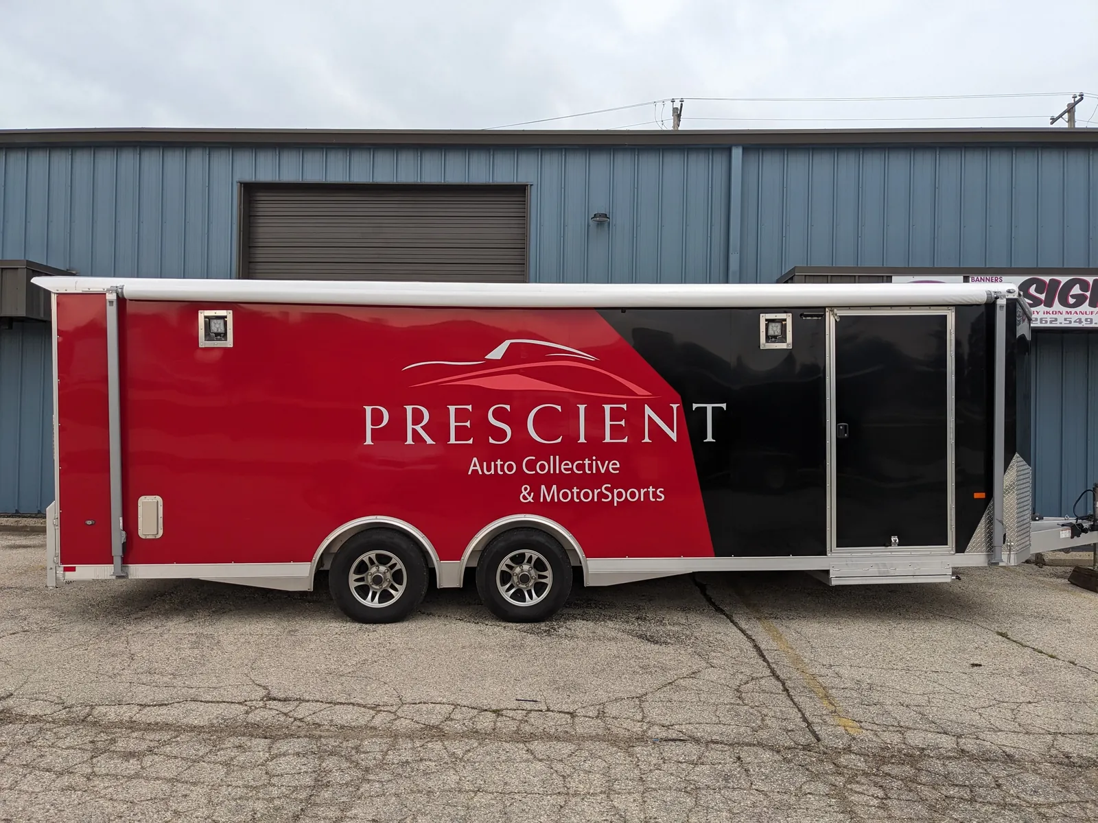 Vehicle Graphics — Full trailer wrap for Prescient Auto Collective & MotorSports